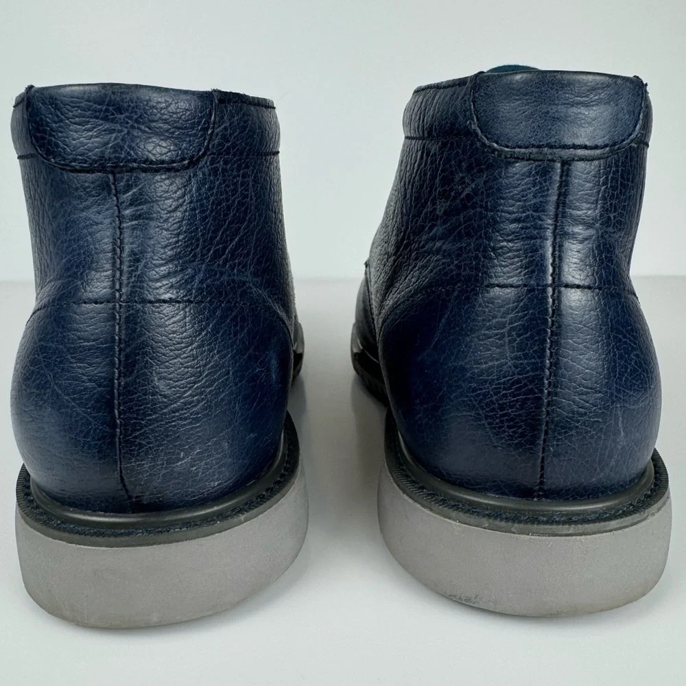 Cole Haan Men’s Great Jones Chukka II Boots Blue Leather Lace Up Size 7.5 Preppy